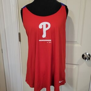 NWT Nike Women’s XXL Philadelphia Phillies Open-Back Crisscross Dri-FIT Tank Top